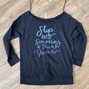 50 Shades of Grey off the shoulder Top